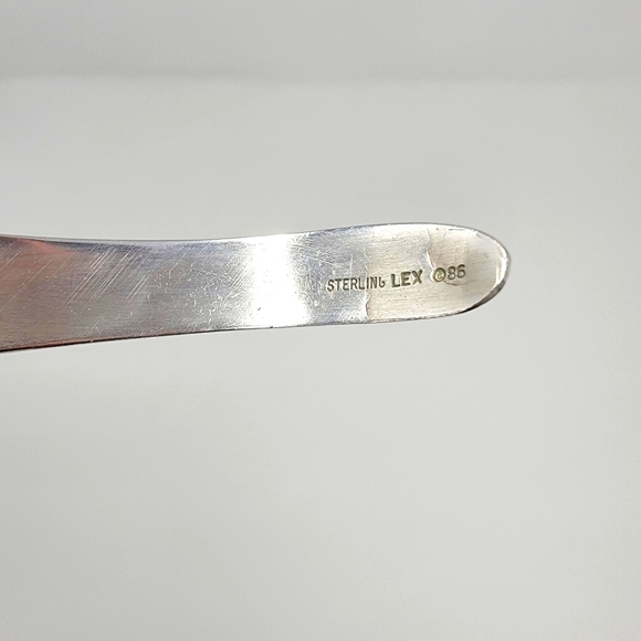 Sterling Silver Cuff Necklace Signed By Artist LEX - Picture 2 of 7